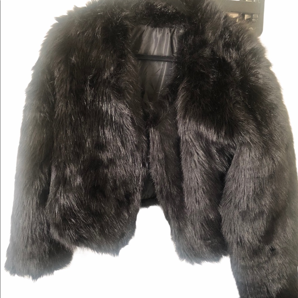 Faux fur jacket